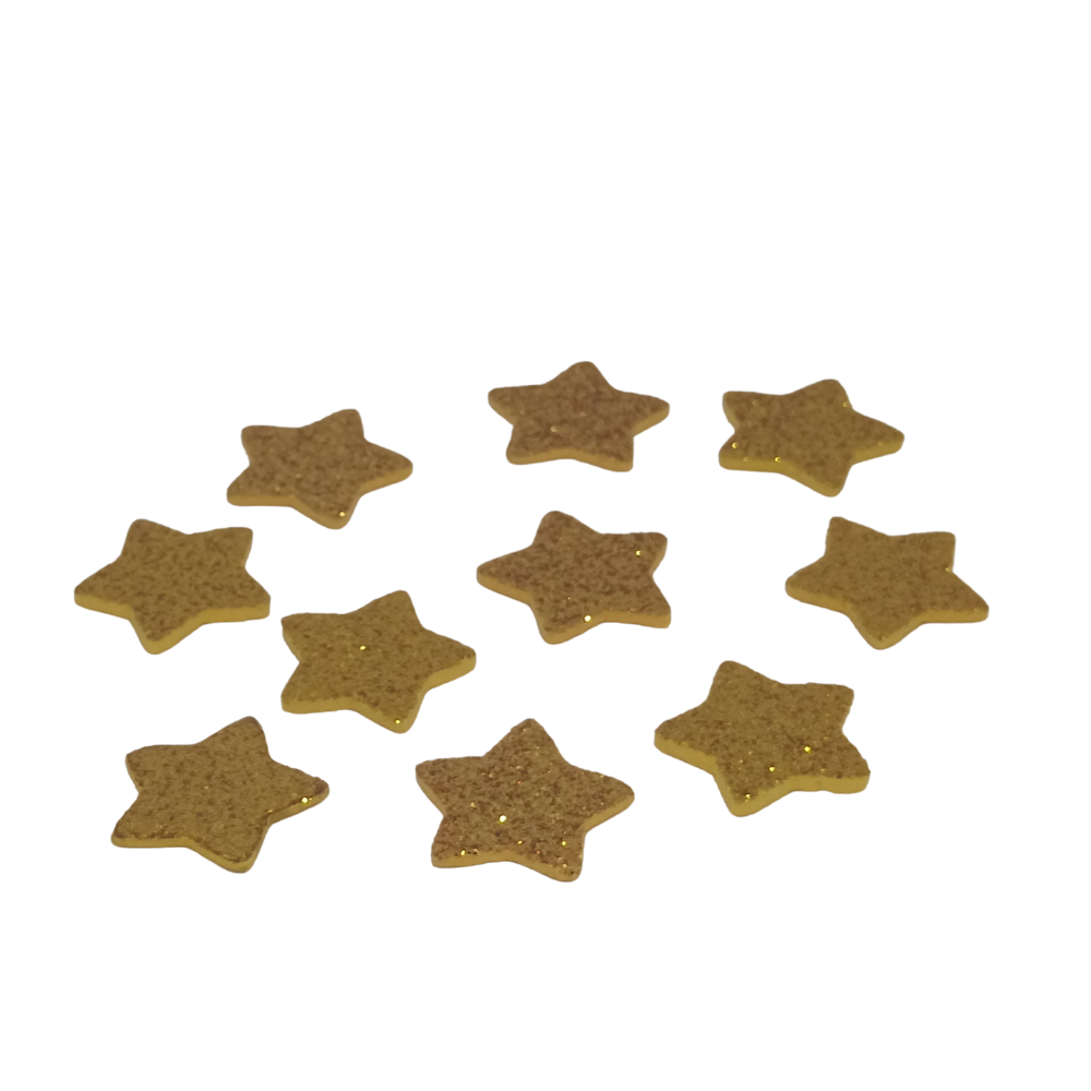 STELLINA GLITTER ORO PZ.10 CM 2