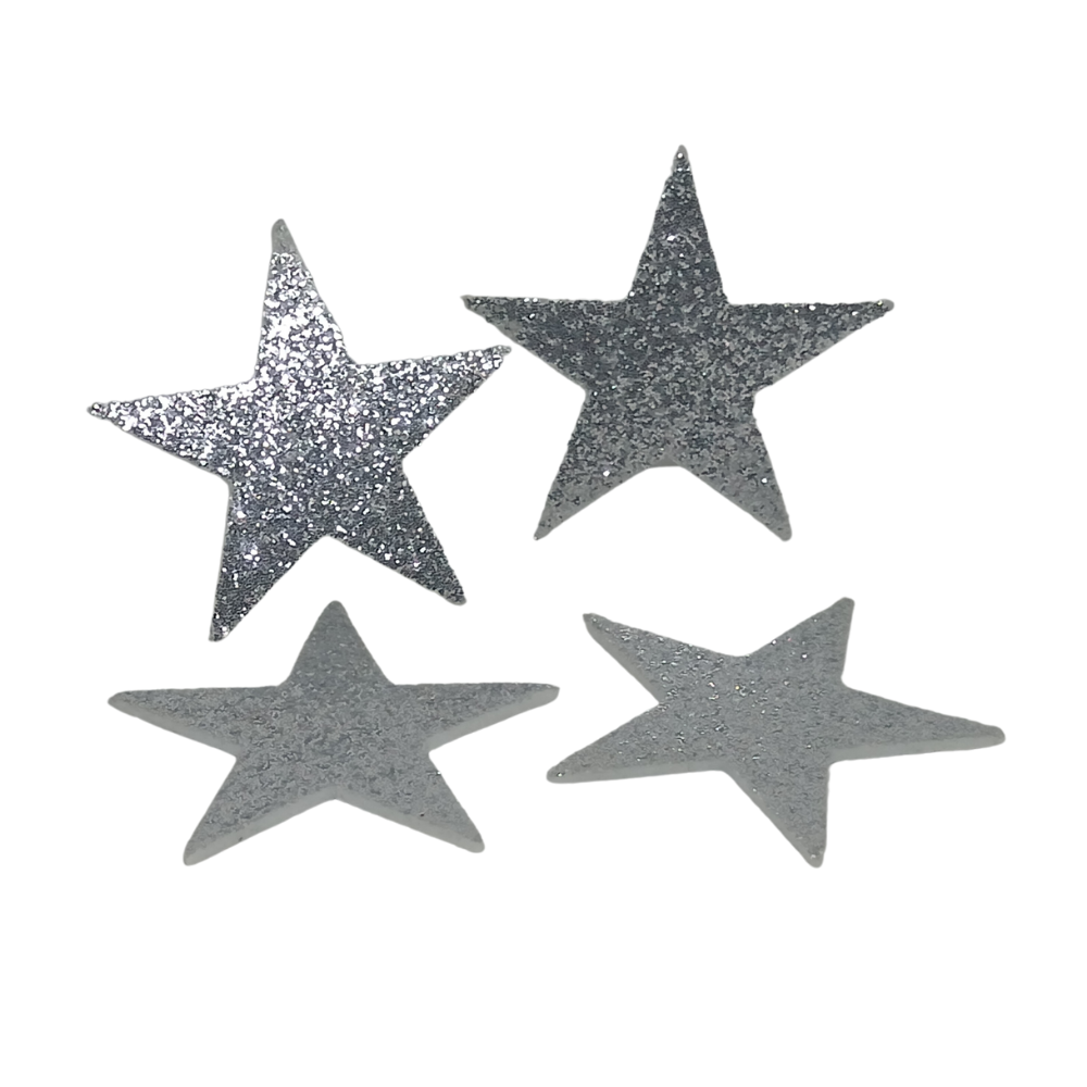 STELLA GLITTER ARGENTO PZ 5 CM 4