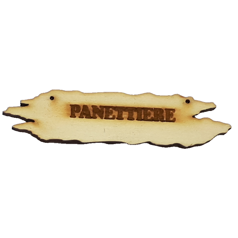 INSEGNA LEGNO PANETTIERE 7,5X2