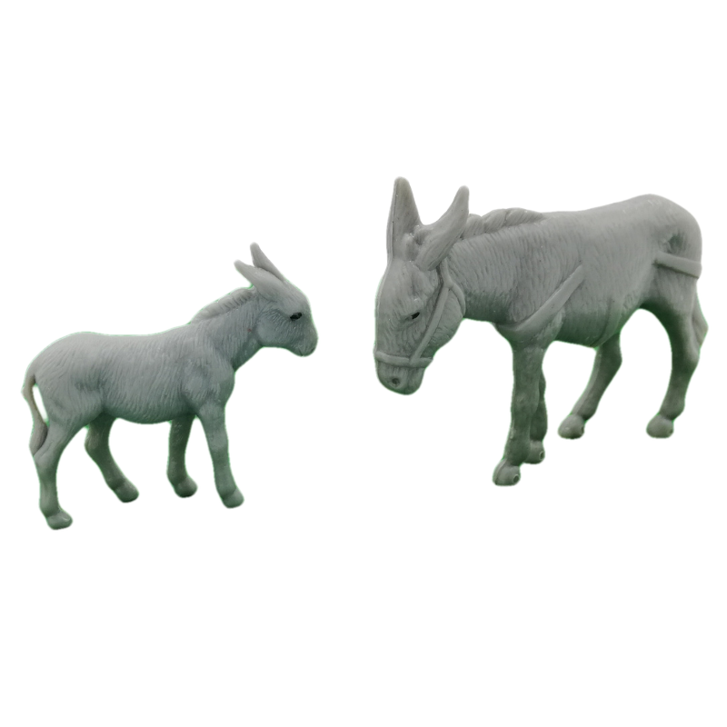 COPPIA ASINI PADRE/FIGLIO PLASTICA