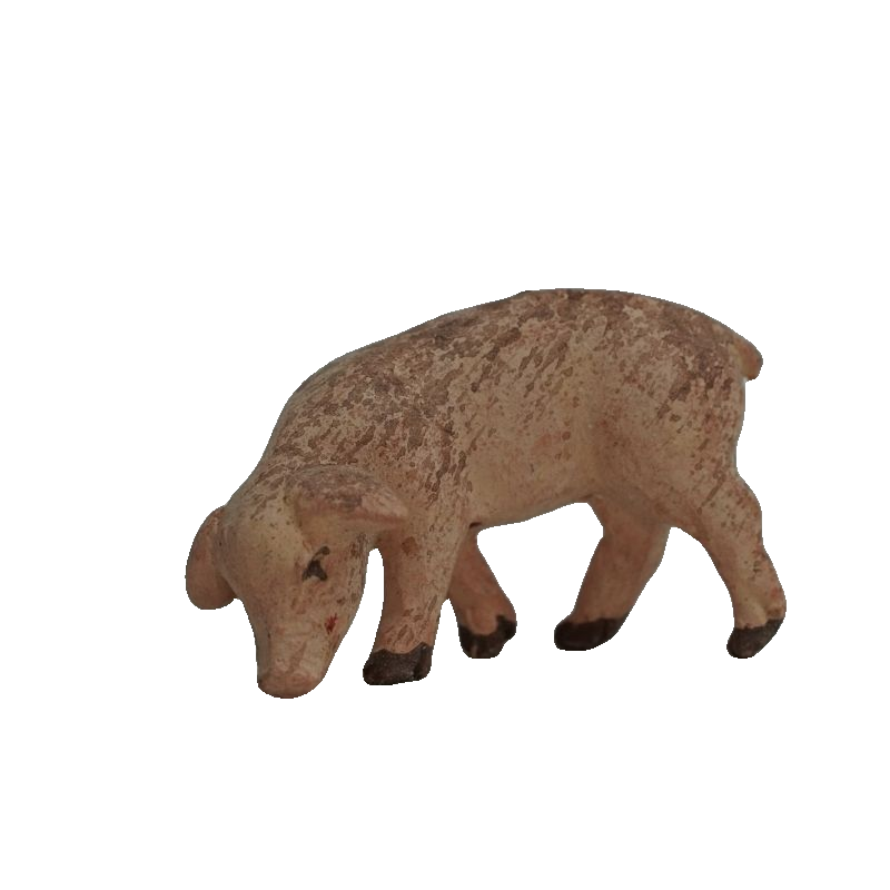 MAIALE TERRACOTTA CM5 TESTA BASSA