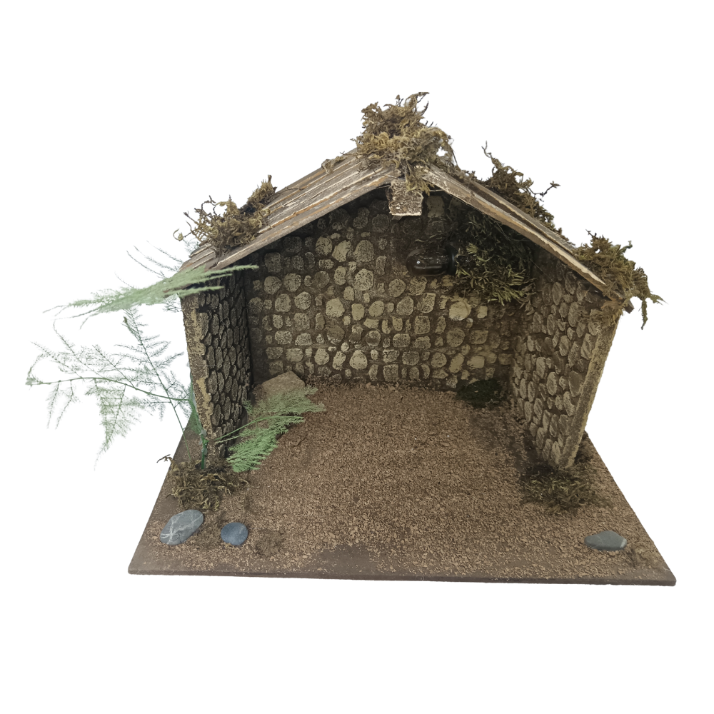 CAPANNA LEGNO E SUGHERO MODELLO B CM 30X20X22