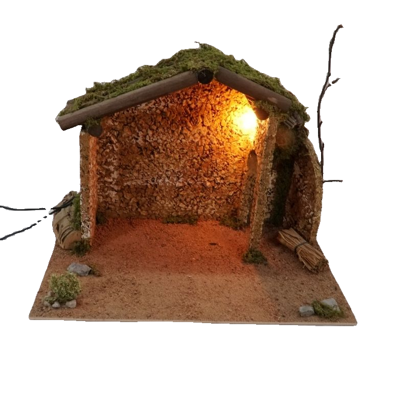 CAPANNA LEGNO E SUGHERO MODELLO A CM 30X20X22