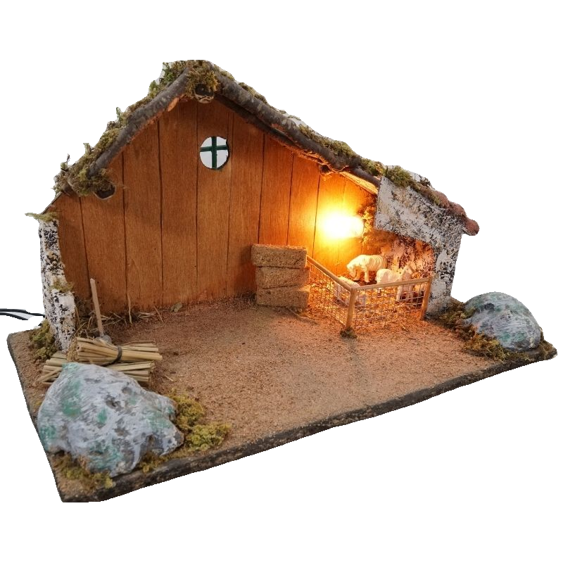 CAPANNA CON RECINTO PECORE CM 39X20X20