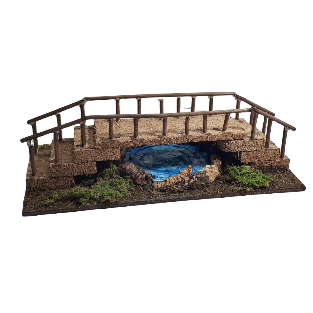 LAGHETTO CON PONTE CM 20X10X6