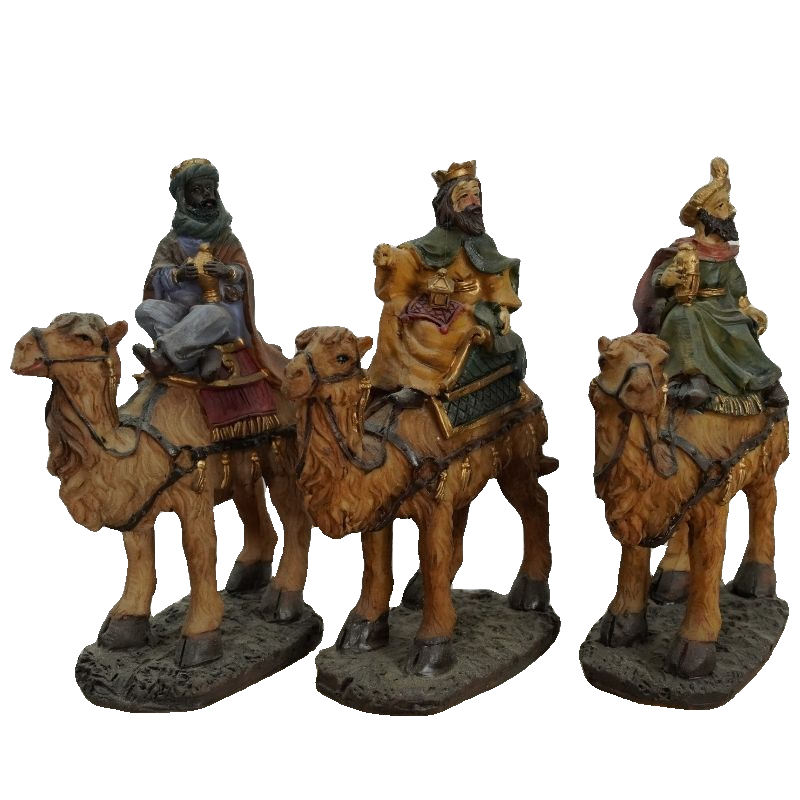 TRIS RE MAGI 10CM SU CAMMELLO