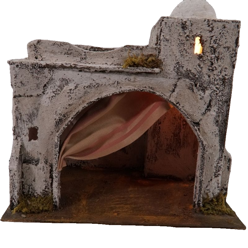 SCENARIO CON ARCO E TENDA CM 31X20X30