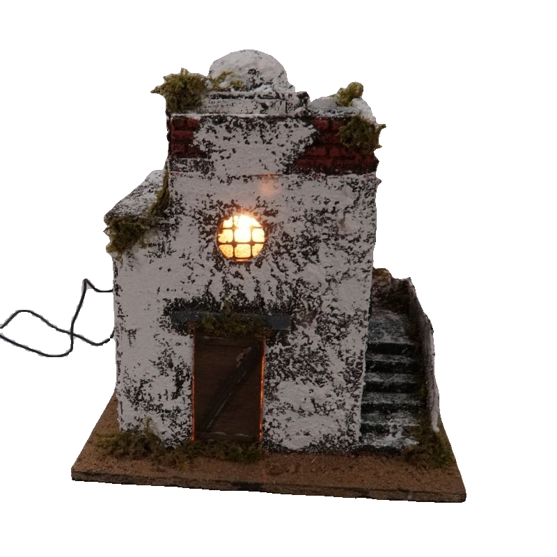 CASA ARABA CON TERRAZZO E SCALE CM 24X20X30