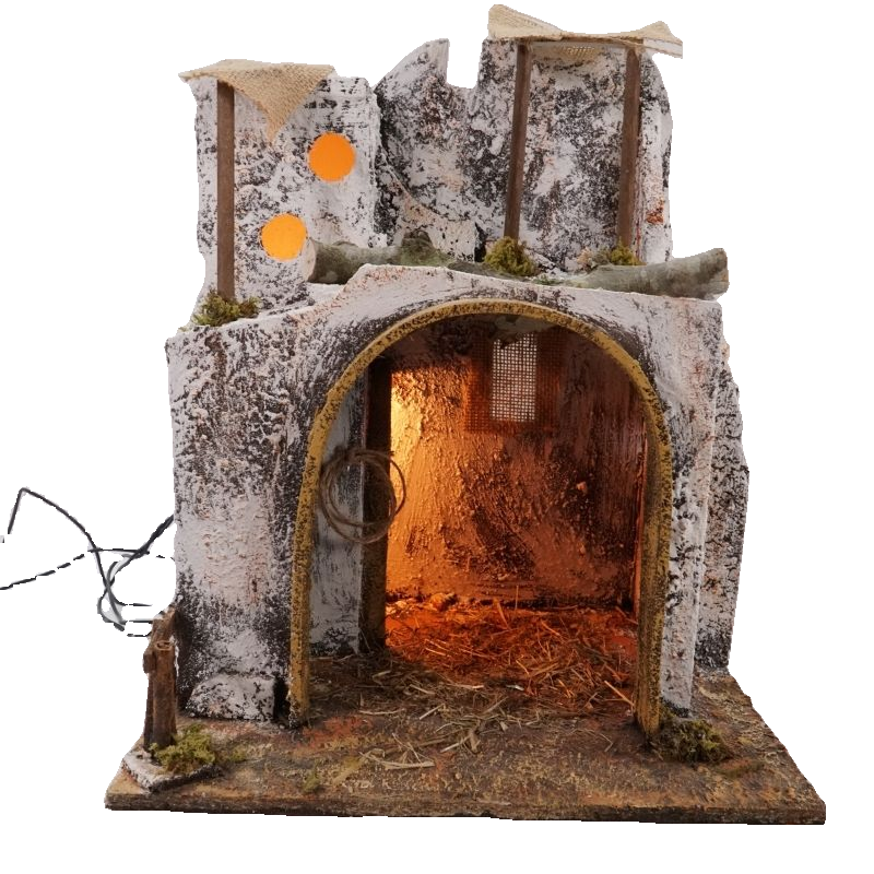 SCENARIO PALESTINESE RUSTICO CM 42,5X22,5X28