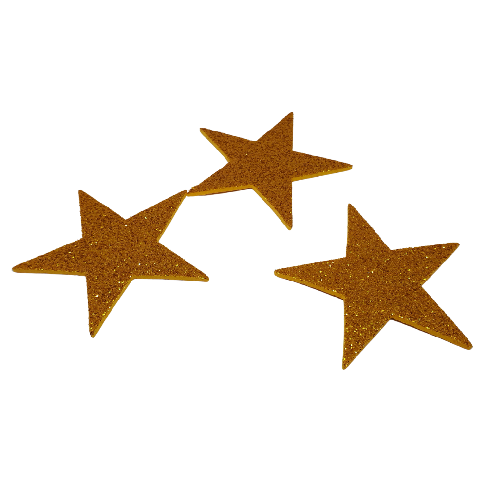 STELLA GLITTER ORO PZ 3 CM 6