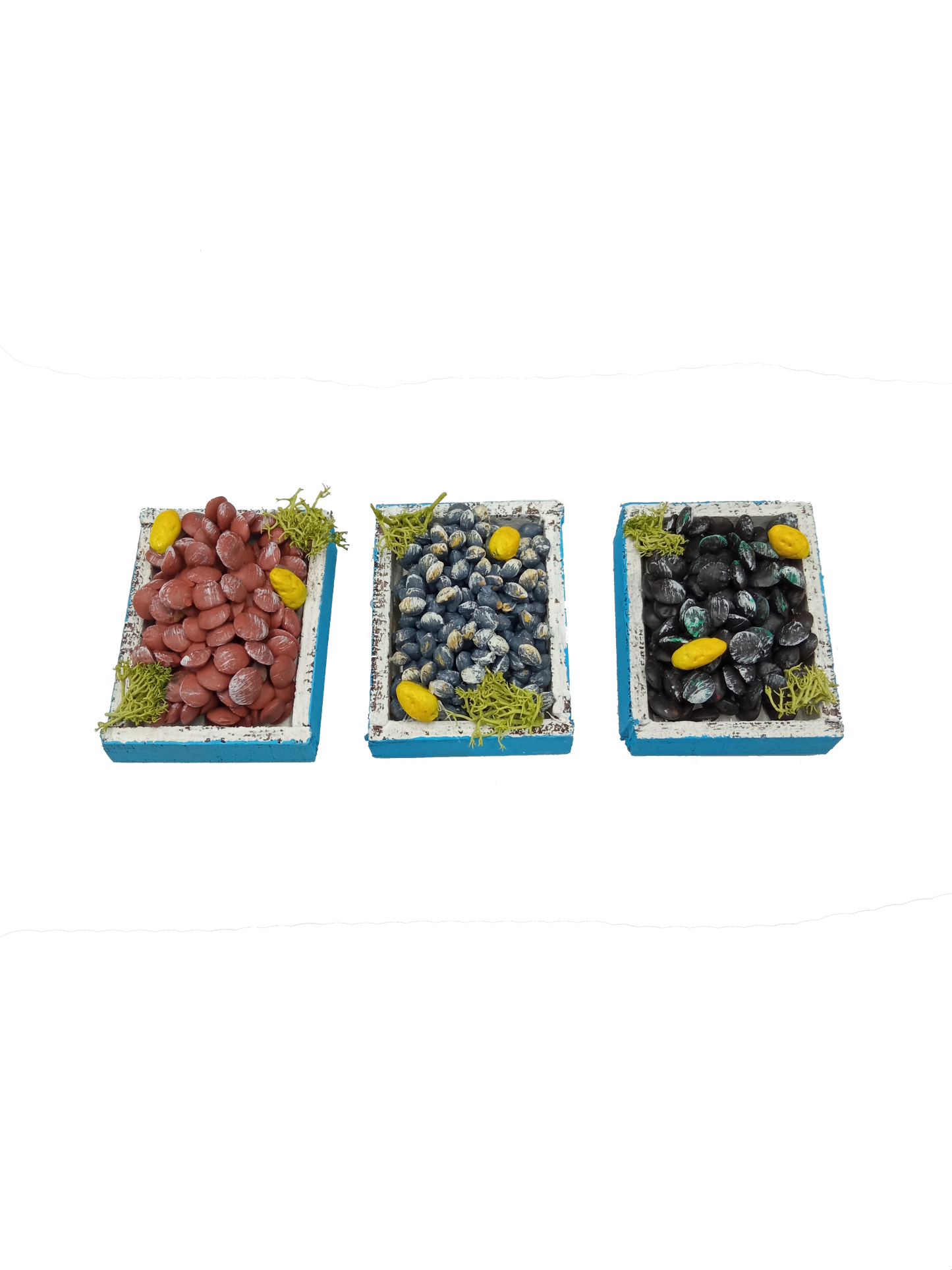 TRIS FRUTTI DI MARE 3 PZ cm4,5x3,5