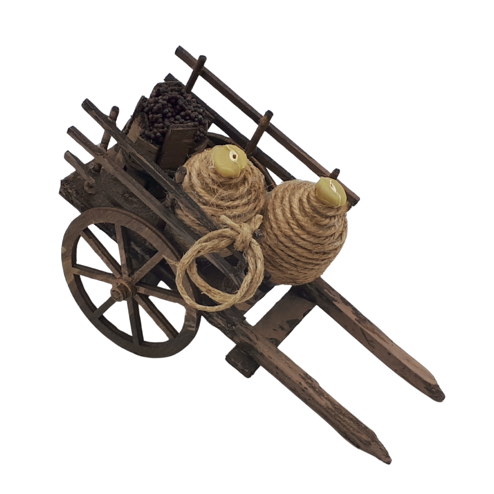 CARRO CON DAMIGIANE CM 7X15X8