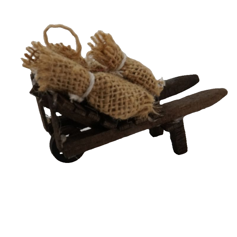 CARRIOLA CON SACCHI CM 9X5X6