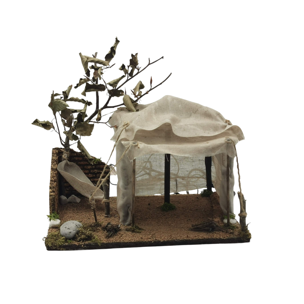 TENDA ARABA CON AMACA E FUOCO CM 30X22X25