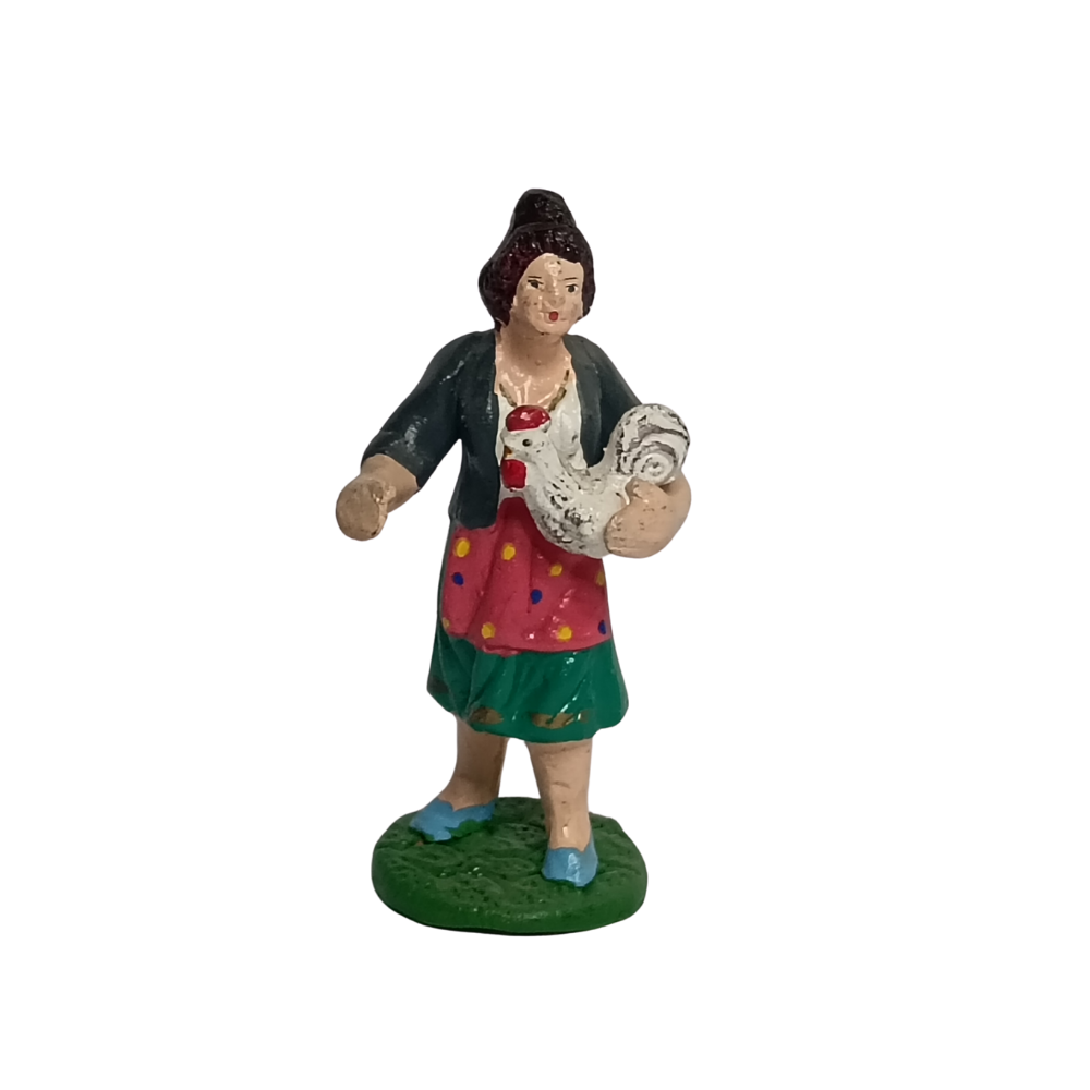 DONNA C/GALLINA DIPINTA CM10