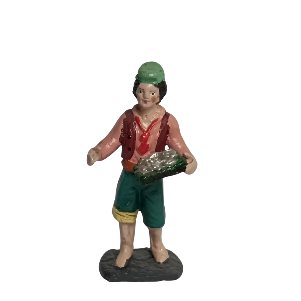 PESCIVENDOLO DIPINTO CM 10