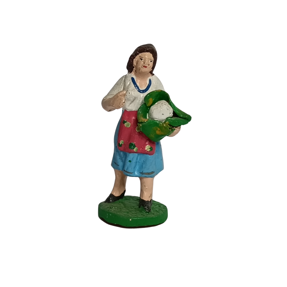 DONNA C/CAVOLFIORE DIPINTA CM10