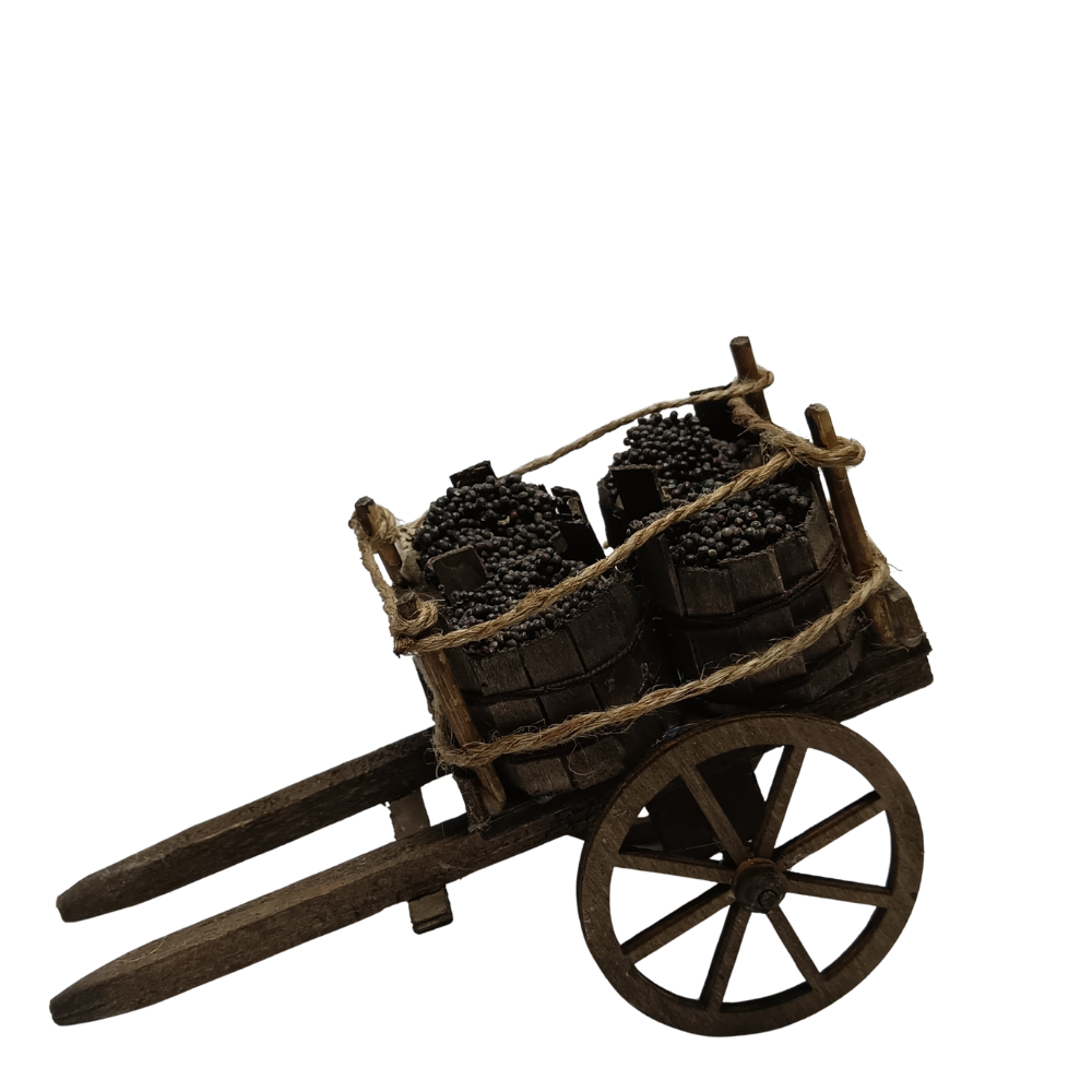 CARRO CON TINI D'UVA CM 16X8,5X8,5