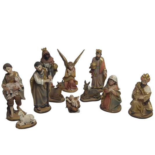 SET NATIVITA' 10CM PZ11 SERIE GOLD