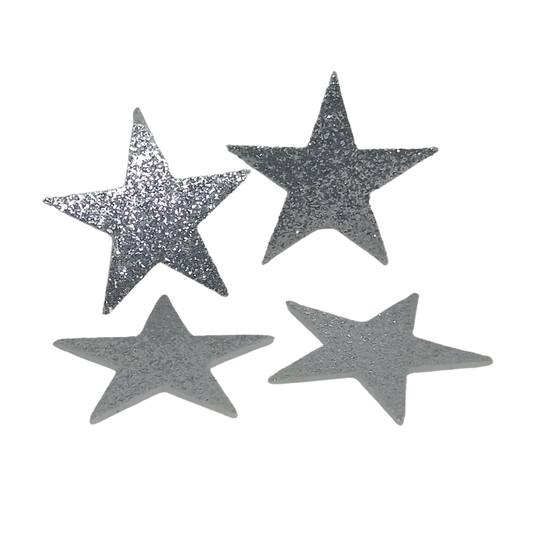 STELLA GLITTER ARGENTO PZ 5 CM 4