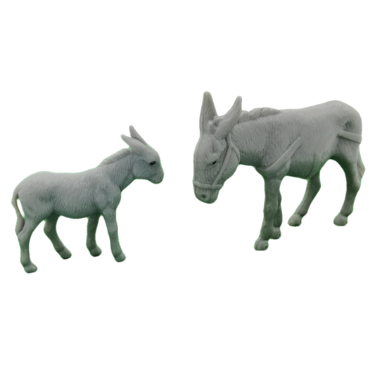 COPPIA ASINI PADRE/FIGLIO PLASTICA
