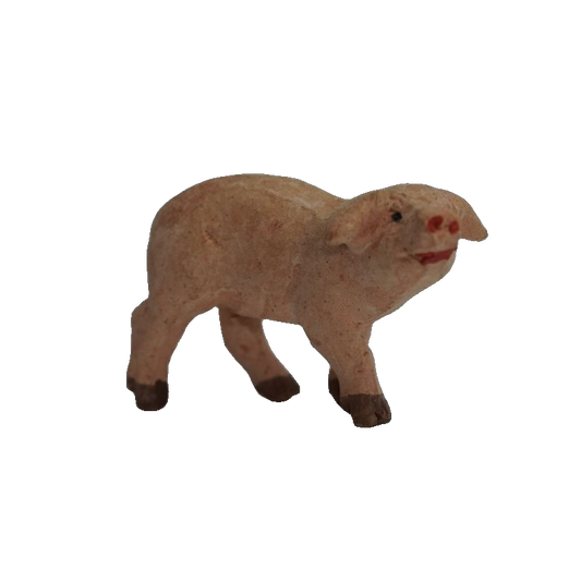 MAIALE TERRACOTTA CM5 TESTA ALTA