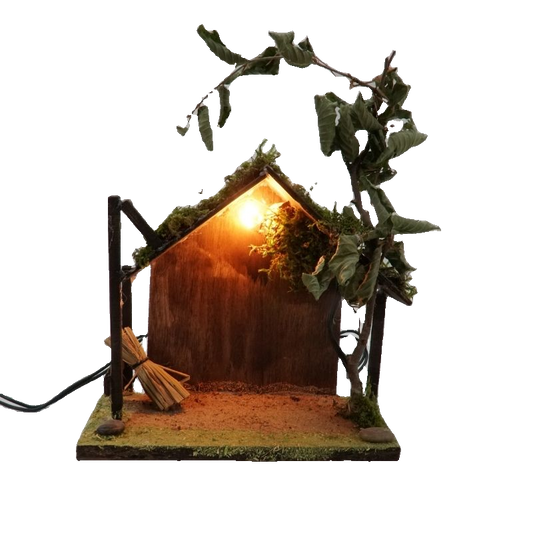 CAPANNA LEGNO CON ALBERELLO 9X19X18