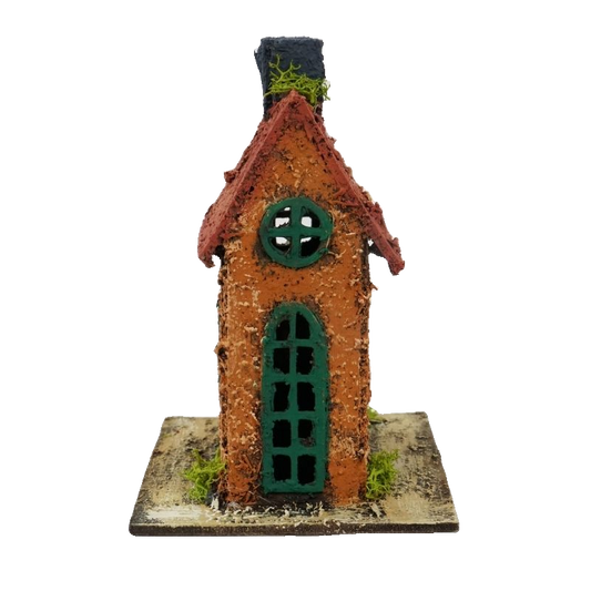 CASETTA SUGHERO ARANCIO CM 10X9X13,5