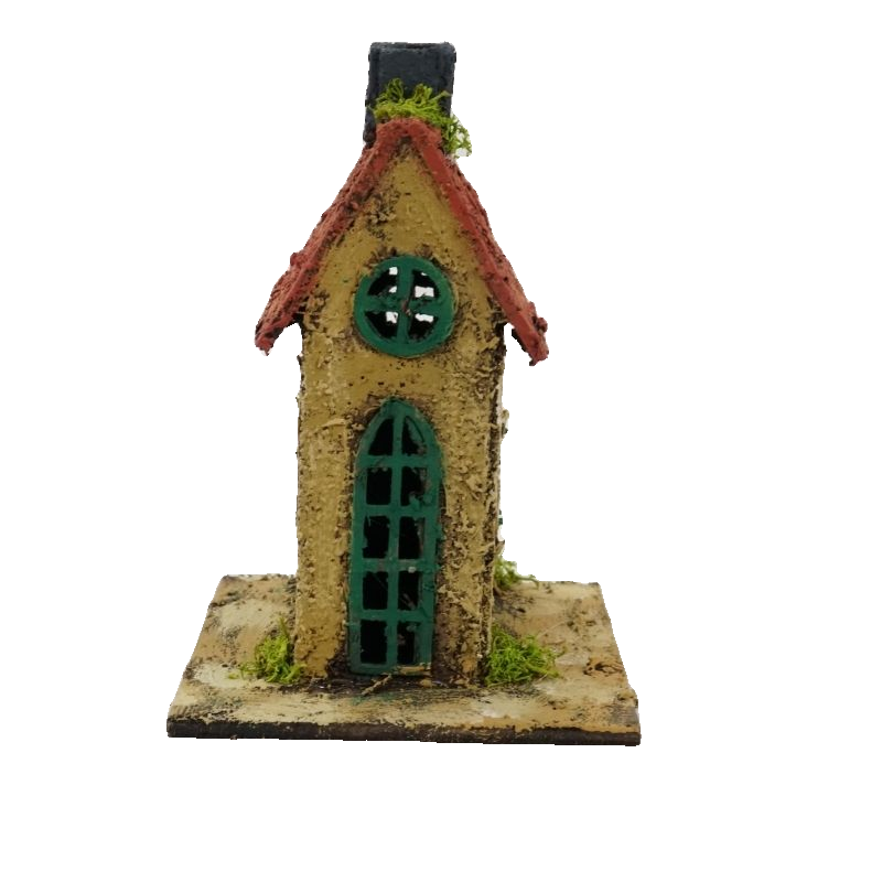 CASETTA SUGHERO SENAPE CM 10X9X13,5