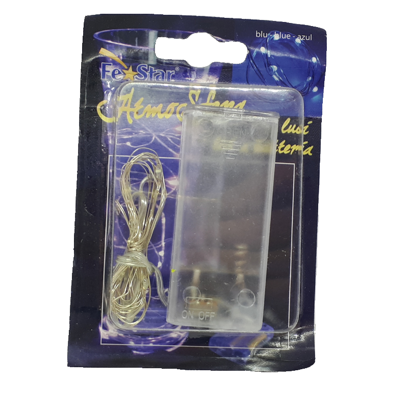 10LED BLU A BATTERIA