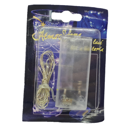 10LED BLU A BATTERIA