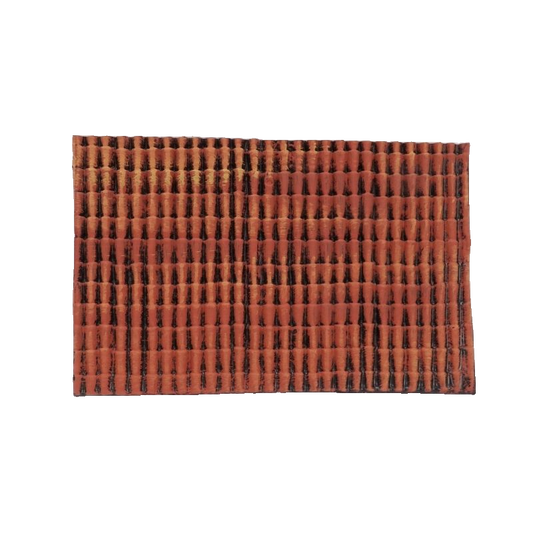 TETTO TEGOLE PLASTICA DIPINTO A MANO CM 25X16