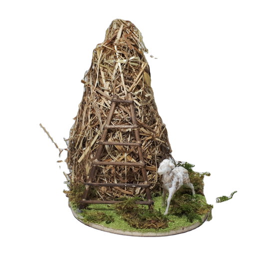 FIENILE CON PECORA PICCOLA CM 9,5X12X13