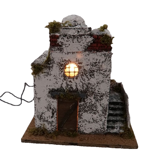 CASA ARABA CON TERRAZZO E SCALE CM 24X20X30