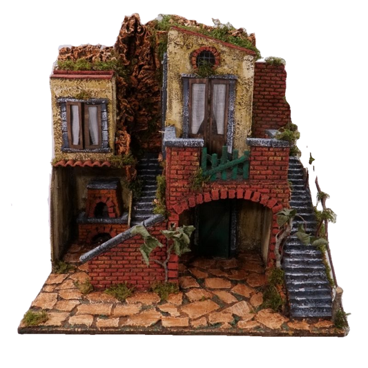 PRESEPE DEL '700 CON FORNO CM 50X40X60