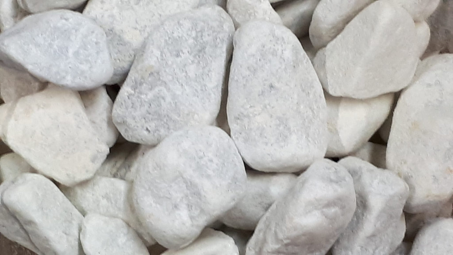 PIETRE DI FIUME BIANCHE 500GR.
