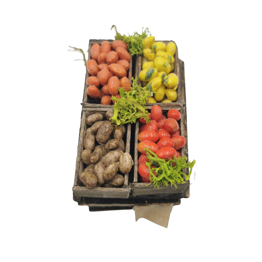 BANCO CON CASSETTE FRUTTA CM 9X5,5X7