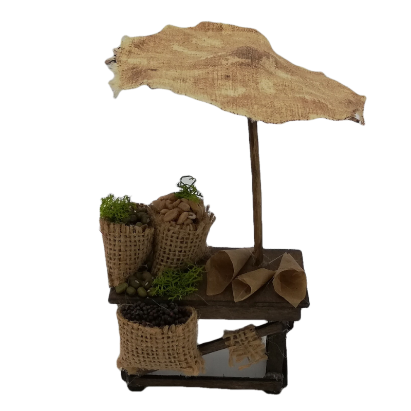 BANCO LEGUMI CON OMBRELLONE CM 7X6X14