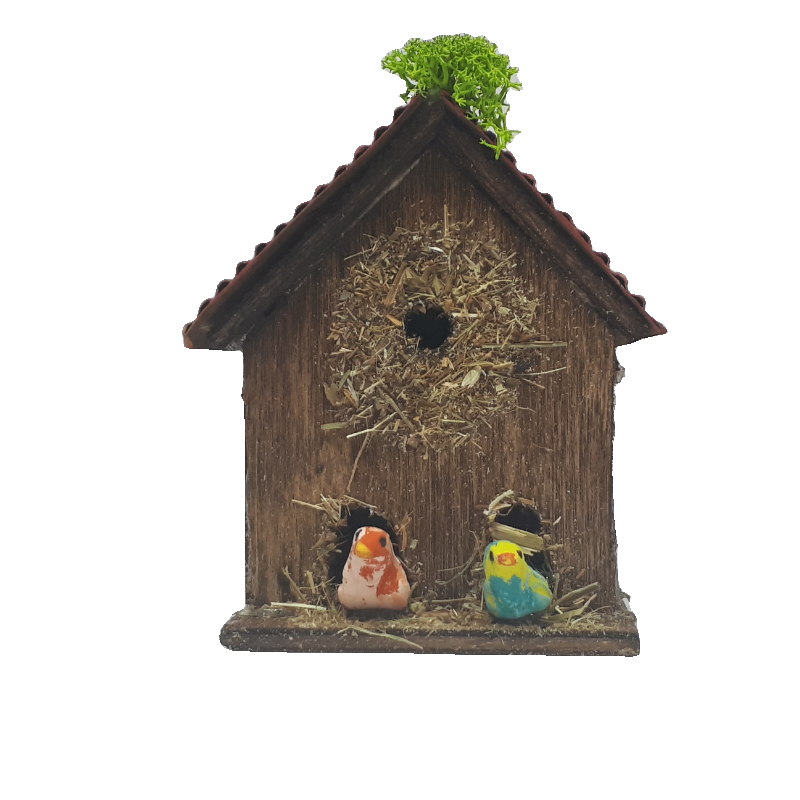 VOLIERA CON UCCELLI CM 5X4X7