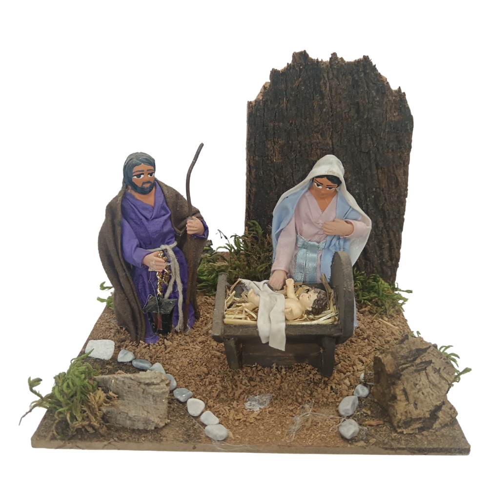 Natività in movimento cm10 terracotta (18x20x15)