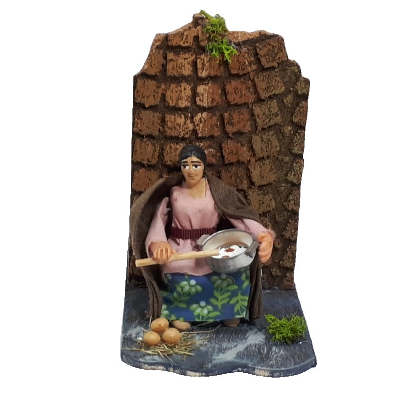 SIGNORA CON PADELLA IN MOVIMENTO CM 7