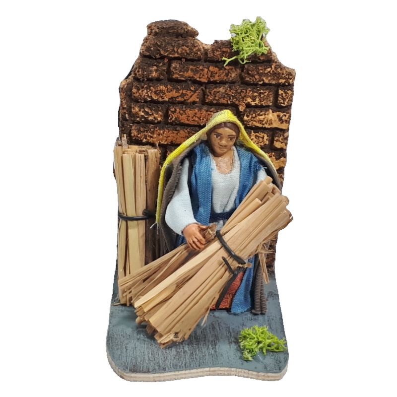 SIGNORA CON FASCINE IN MOVIMENTO CM 7