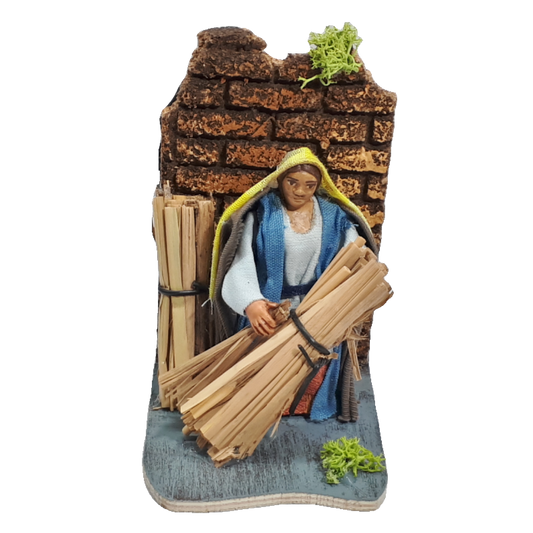 SIGNORA CON FASCINE IN MOVIMENTO CM 7