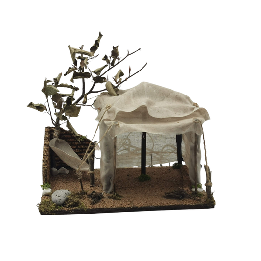 TENDA ARABA CON AMACA E FUOCO CM 30X22X25