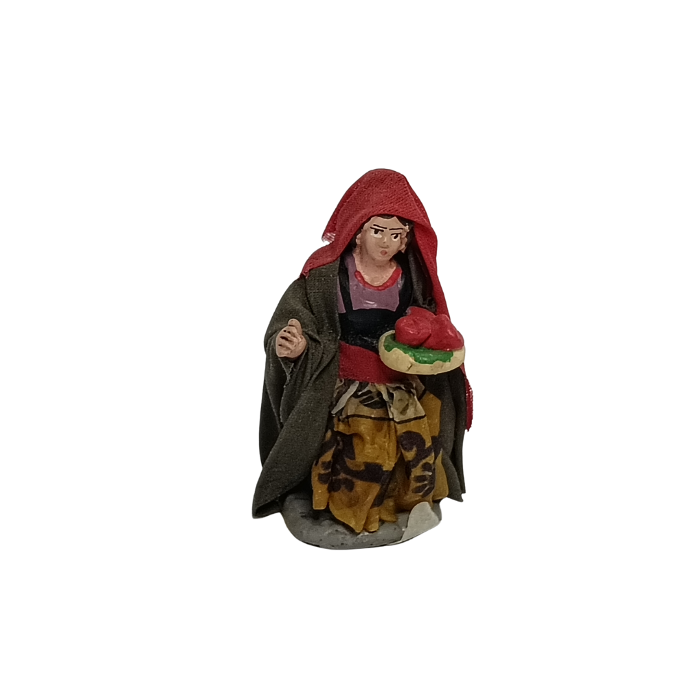 FRUTTIVENDOLA  C/CESTO CM7 VESTITO